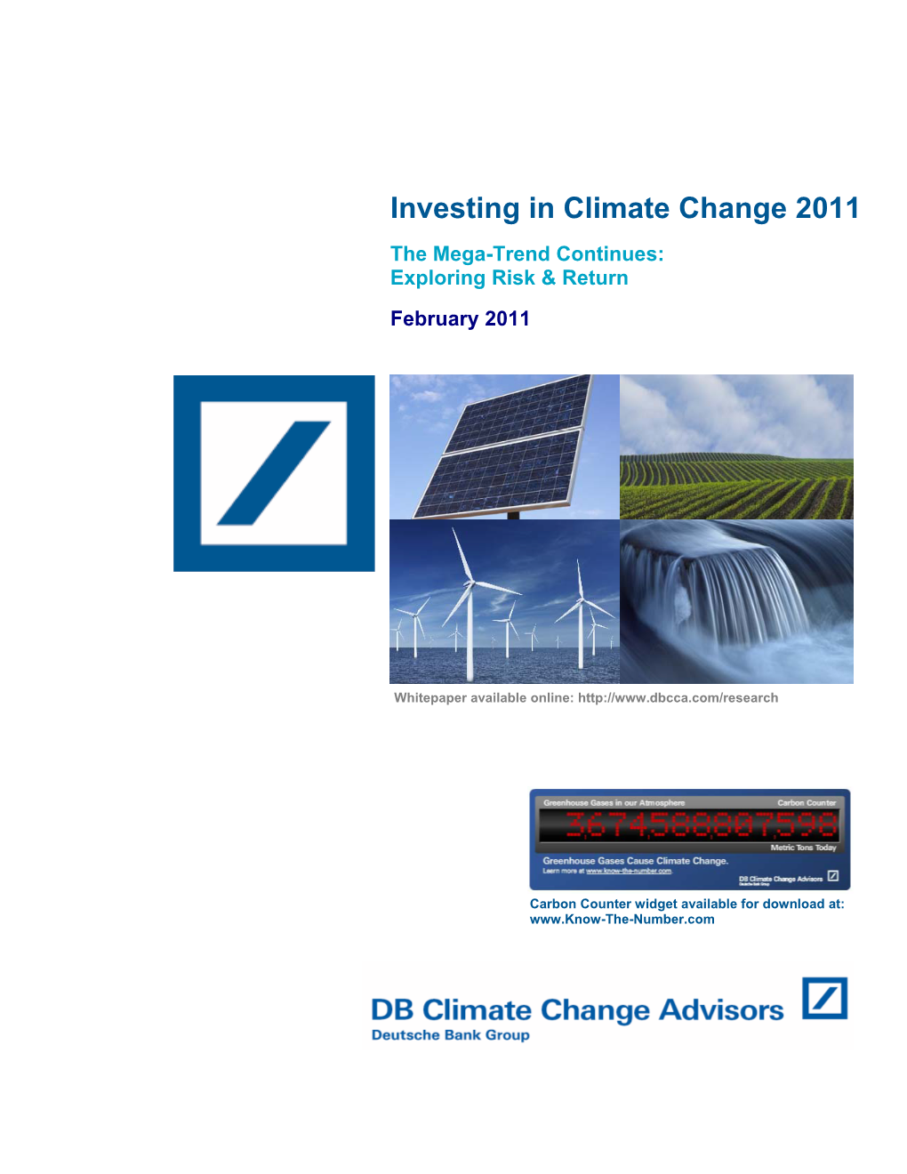Investing in Climate Change 2011