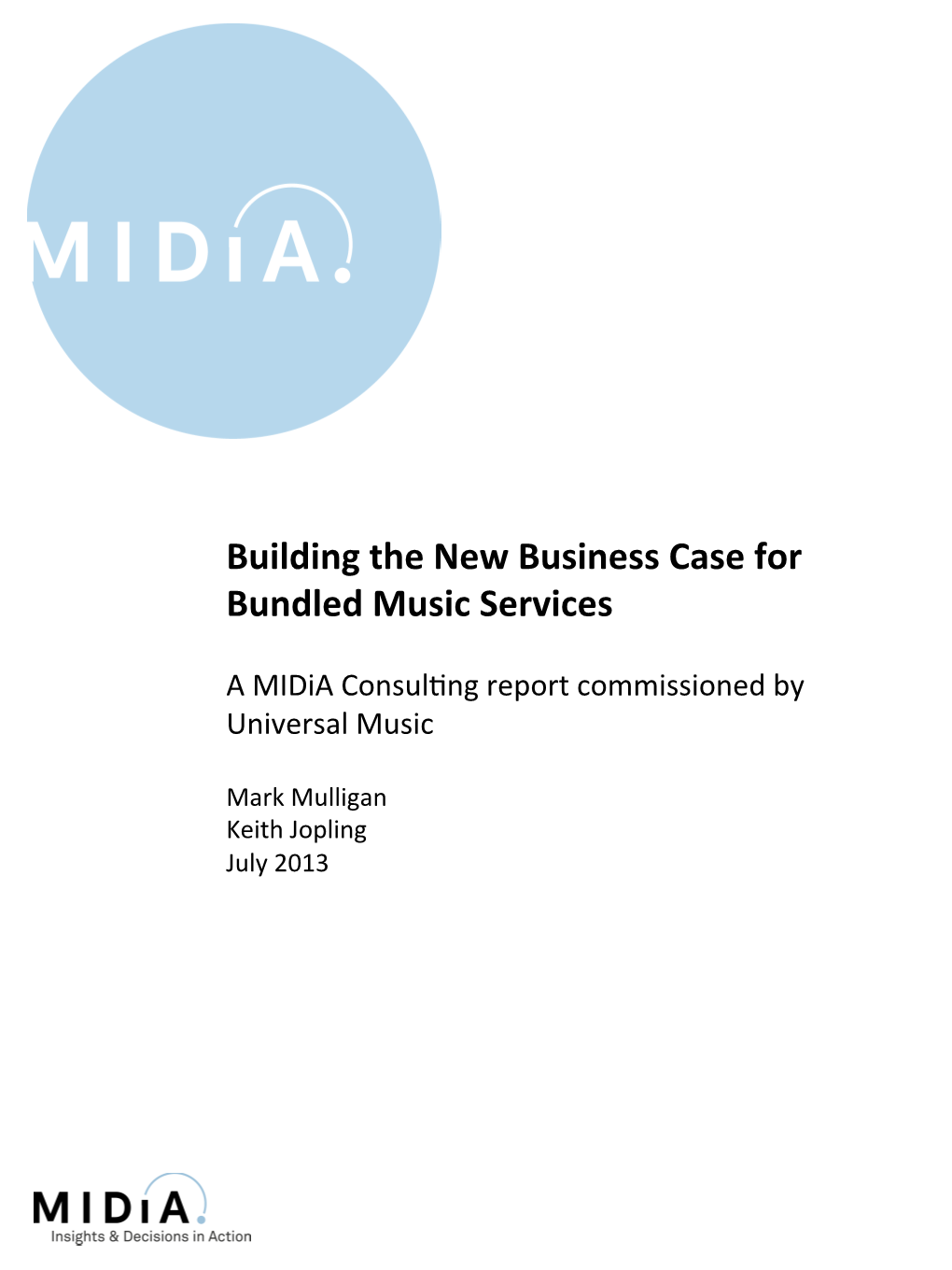 Building the New Business Case for Bundled Music Services – FULL