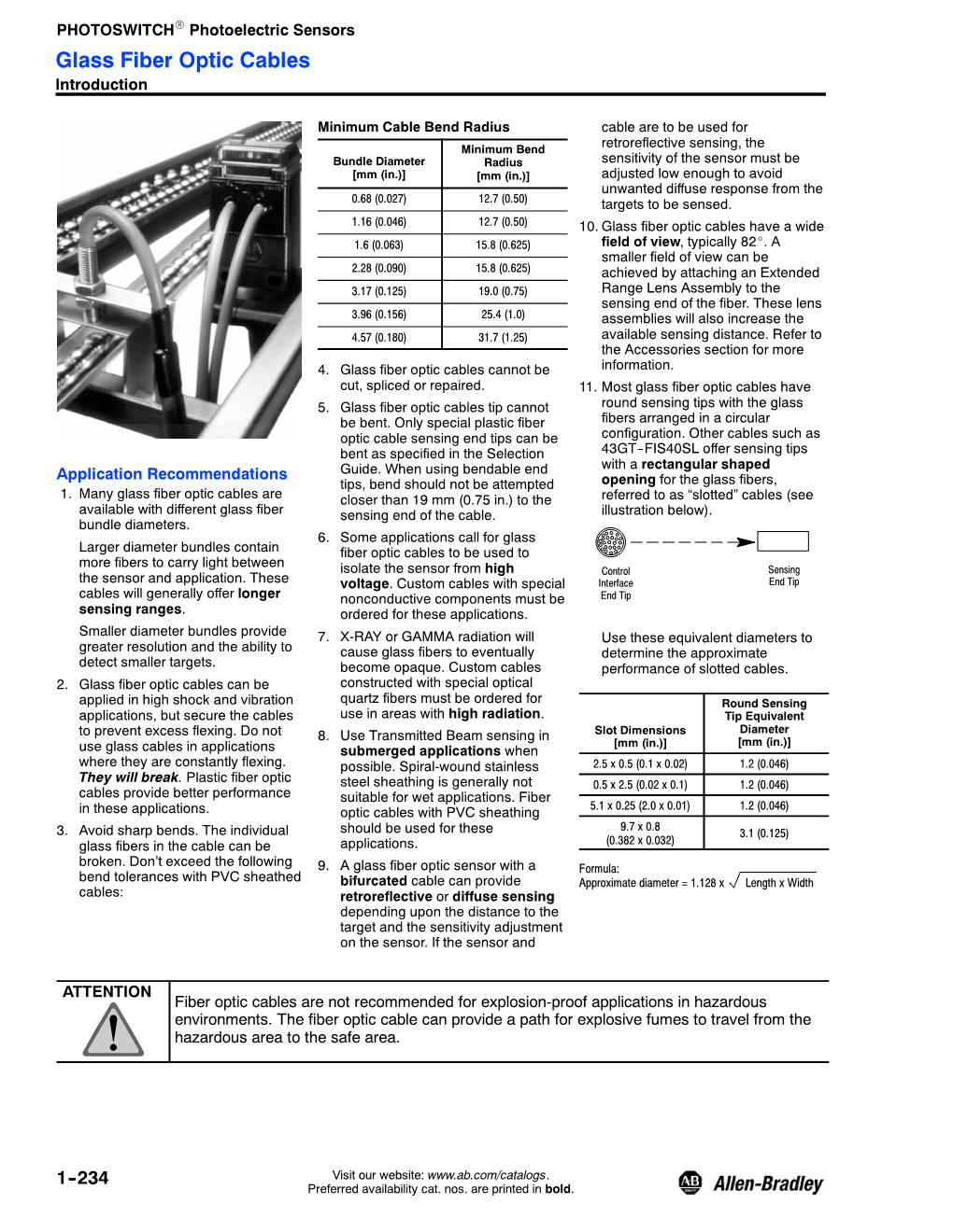 Glass Fiber Optic Cables Introduction