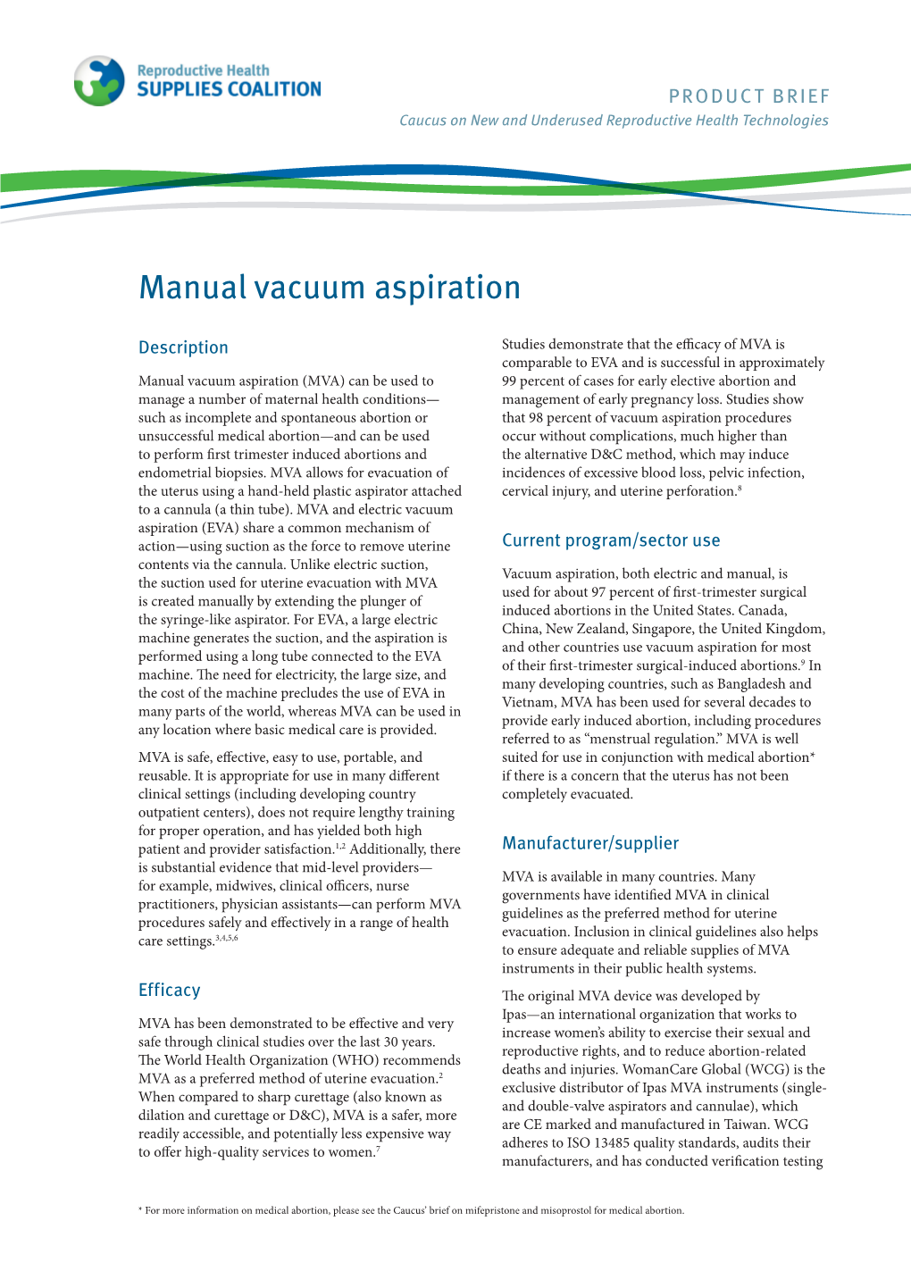 Manual Vacuum Aspiration