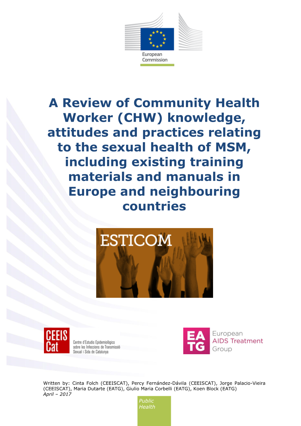 A Review of Community Health Worker (CHW) Knowledge, Attitudes