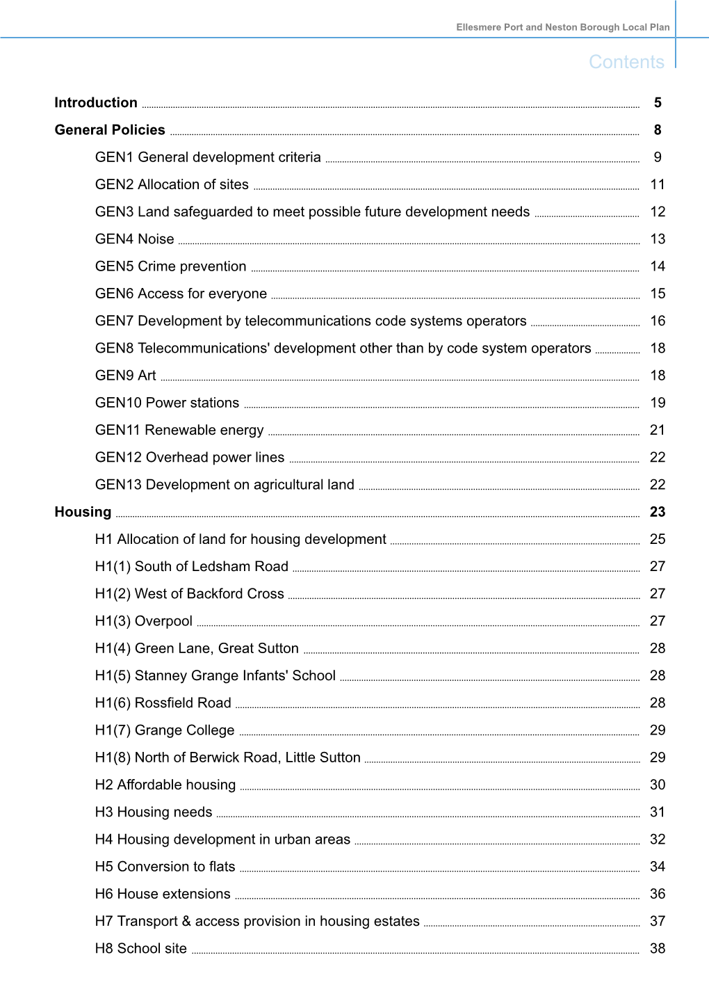 Ellesmere Port and Neston Borough Local Plan