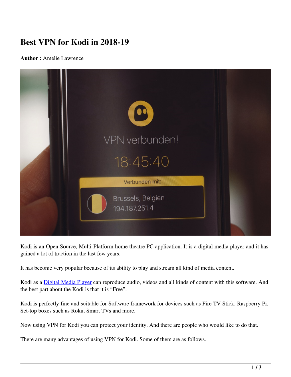 Best VPN for Kodi in 2018-19