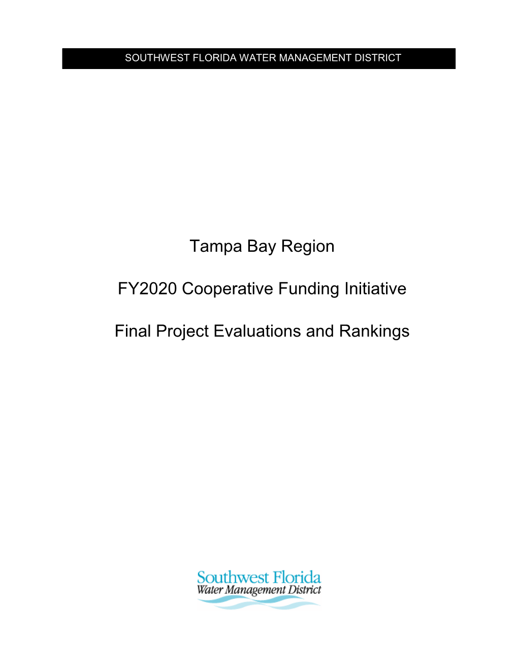 Tampa Bay Region FY2020 Cooperative Funding Initiative Final