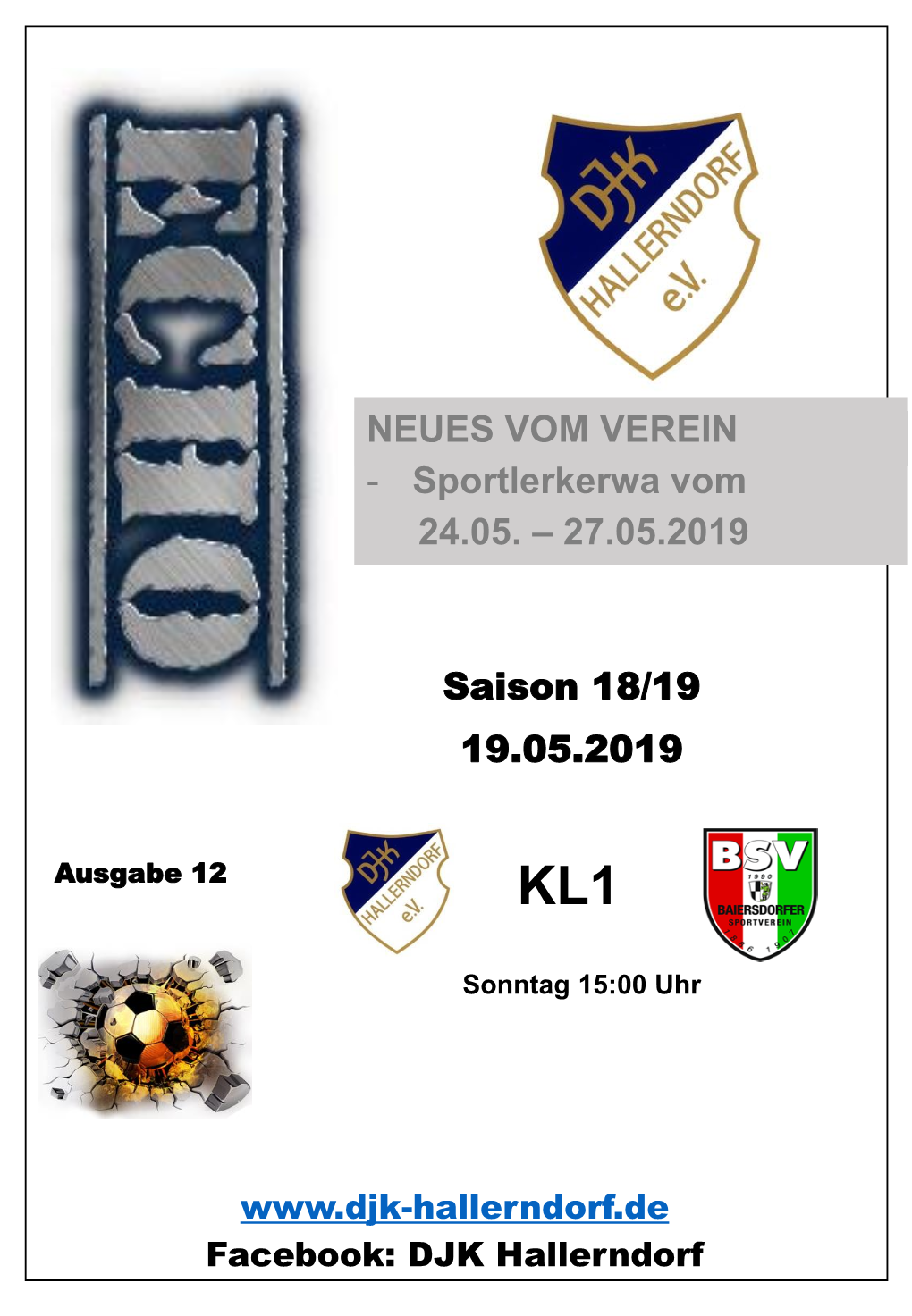 Saison 18/19 19.05.2019 NEUES VOM VEREIN