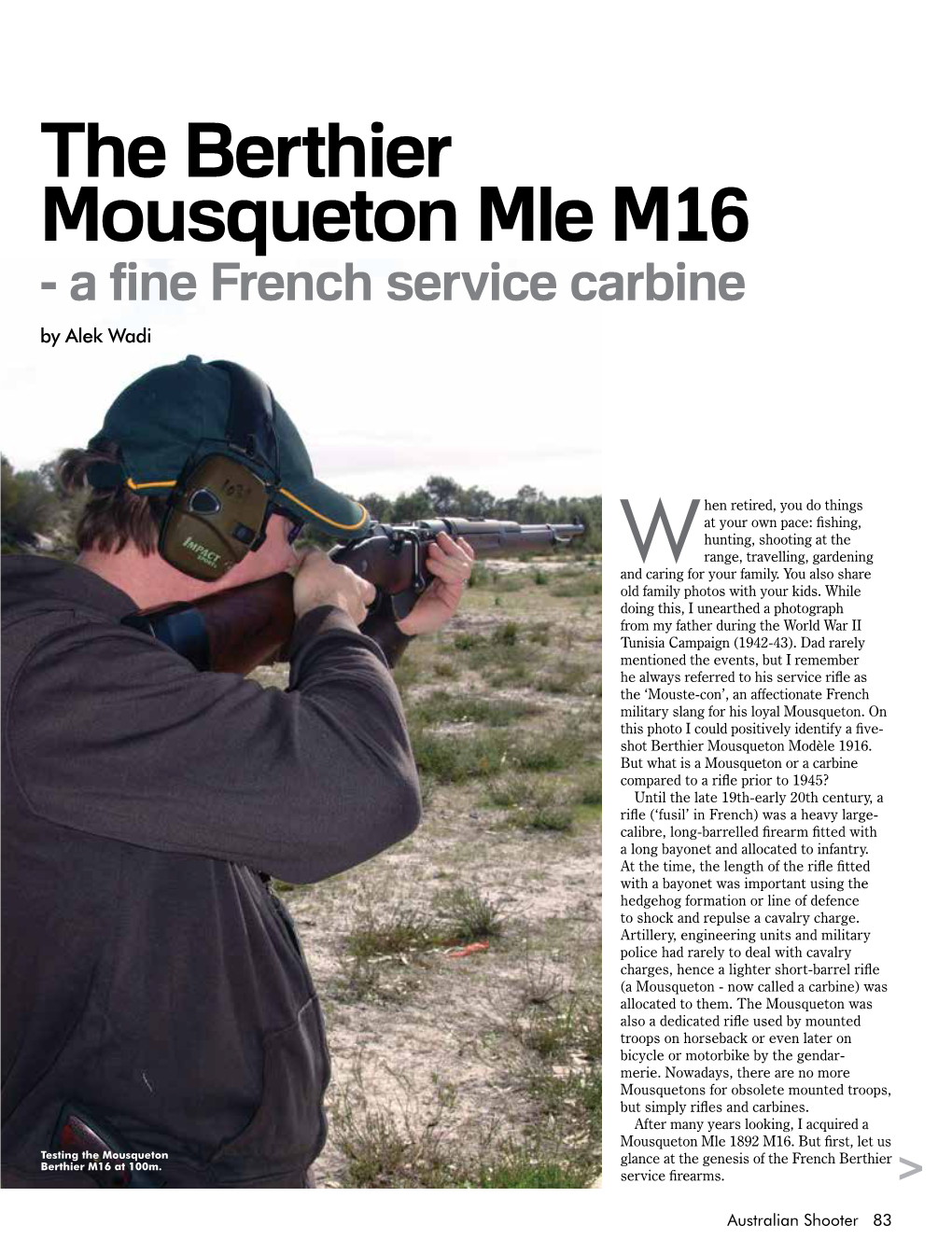The Berthier Mousqueton Mle M16 - a Fine French Service Carbine by Alek Wadi