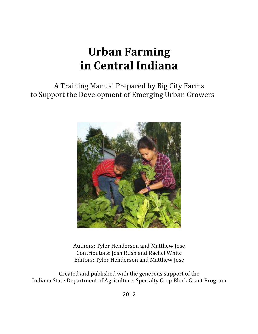 Urban Farming in Central Indiana