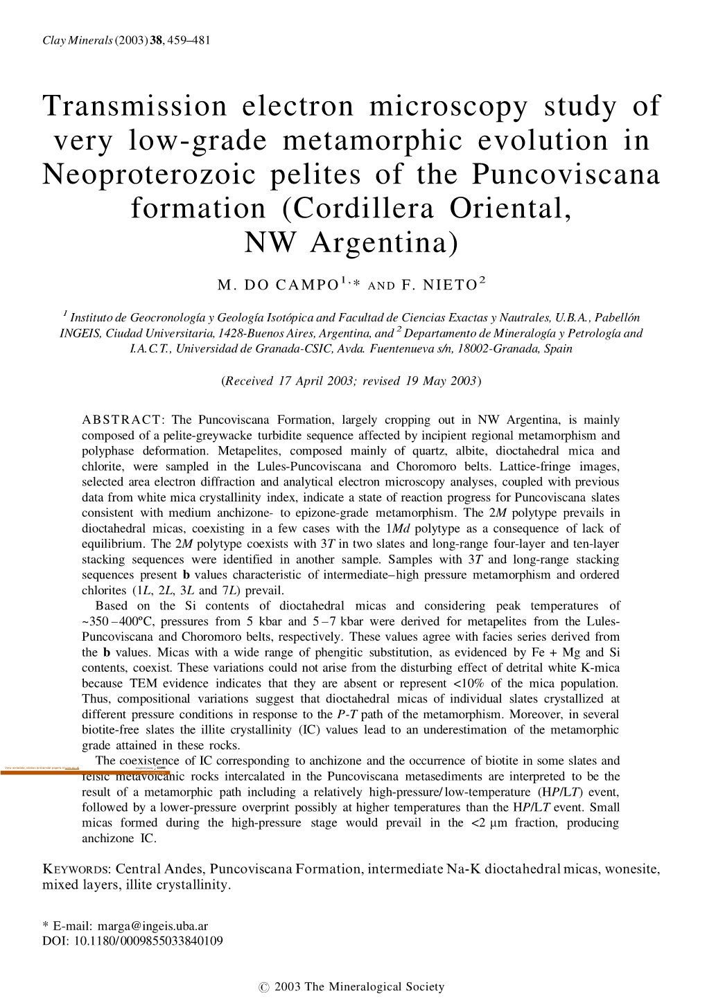 Transmission Electron Microscopy Study of Very Low-Grade