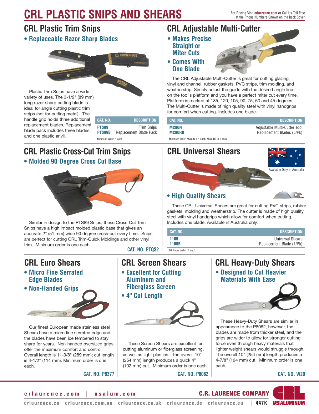 Crl Plastic Snips and Shears