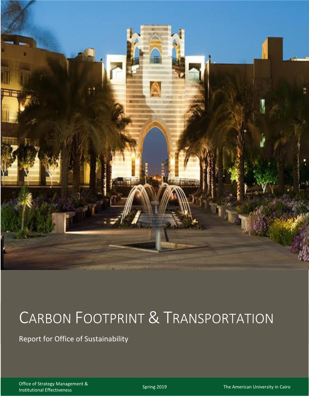 Carbon Footprint & Transportation