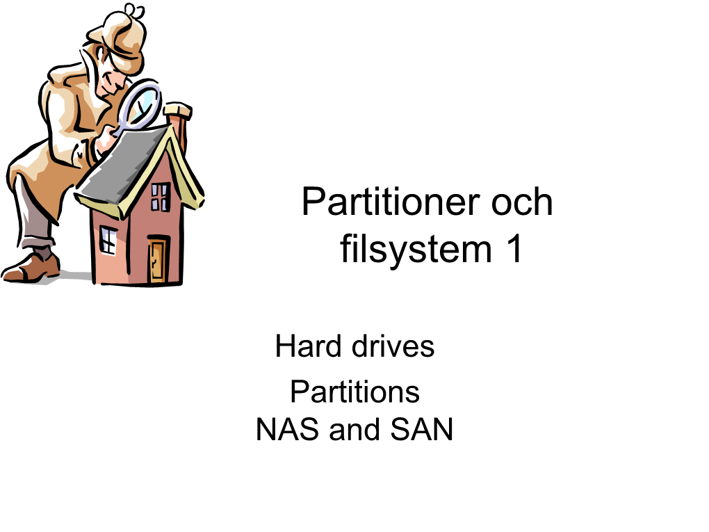 Partitioner Och Filsystem 1