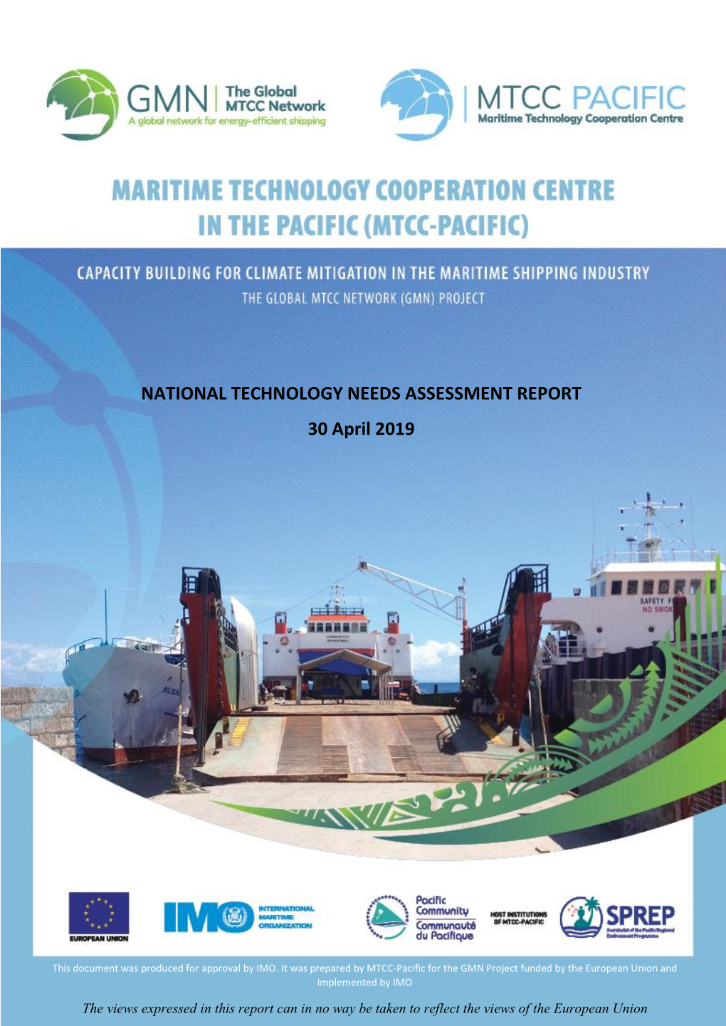 MTCC Pacific – National Technology Needs and Barriers Report