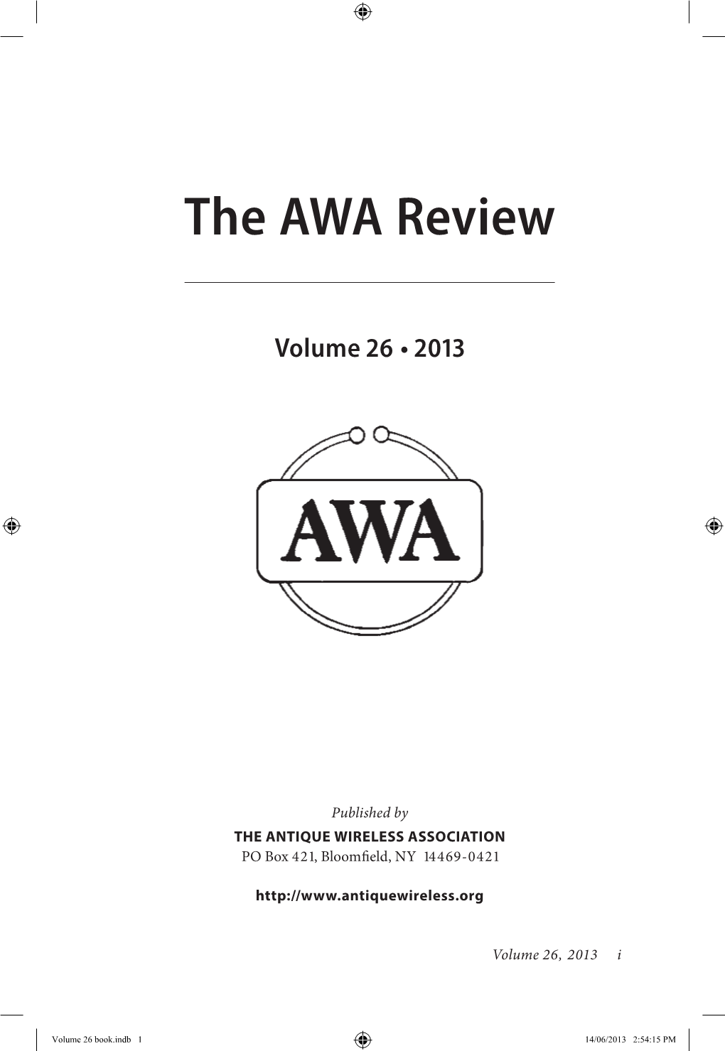 The AWA Review