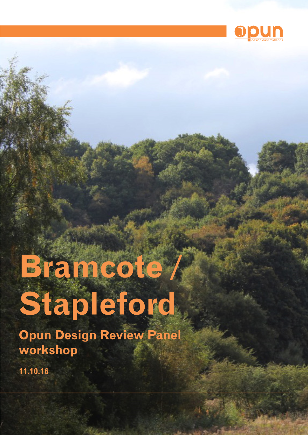 Bramcote / Stapleford Opun Design Review Panel Workshop