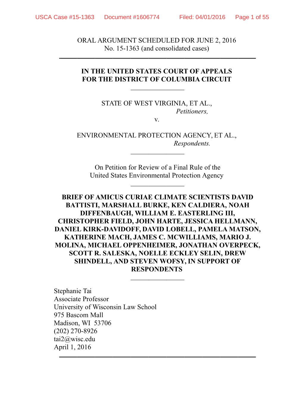 Climate Scientists David Battisti, Marshall Burke, Ken Caldiera, Noah Diffenbaugh, William E