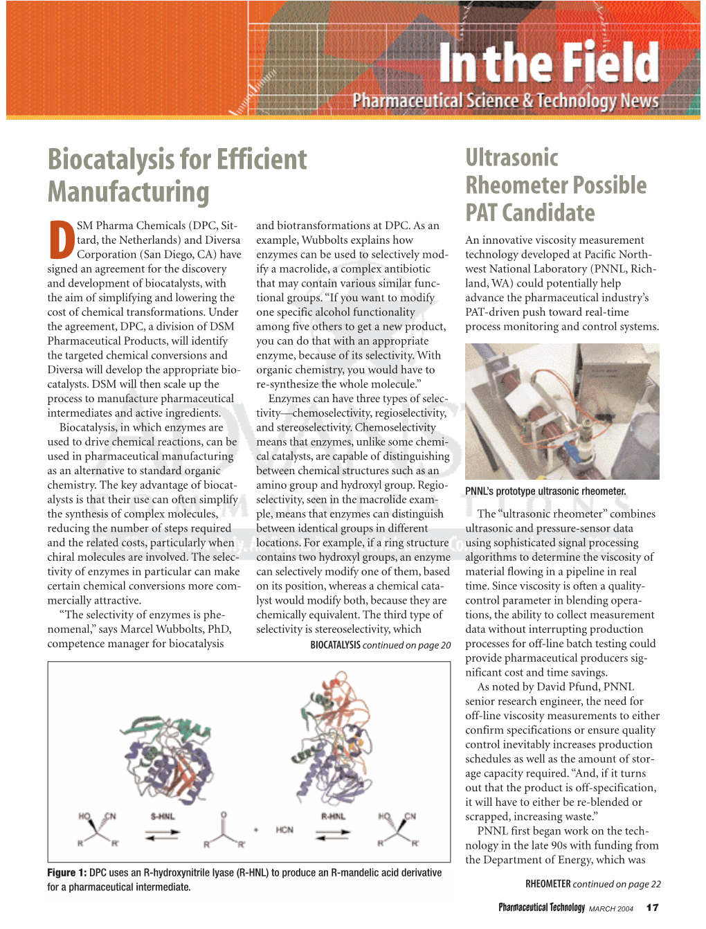 Biocatalysis for Efficient Manufacturing