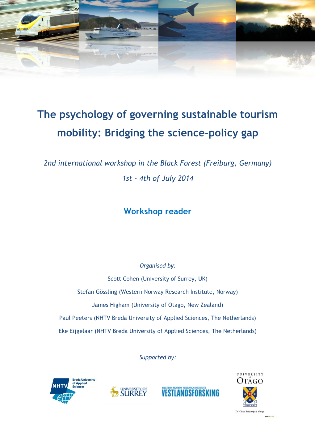 The Psychology of Governing Sustainable Tourism Mobility: Bridging the Science-Policy Gap