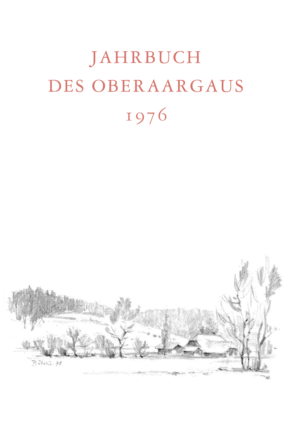 Jahrbuch Des Oberaargaus 1976