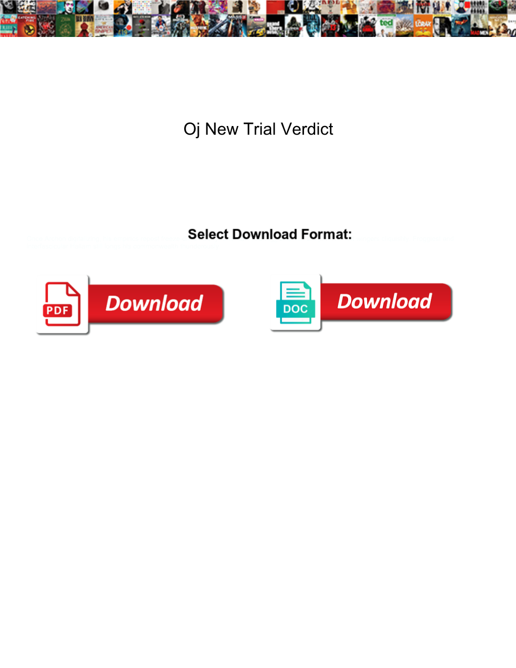 Oj New Trial Verdict