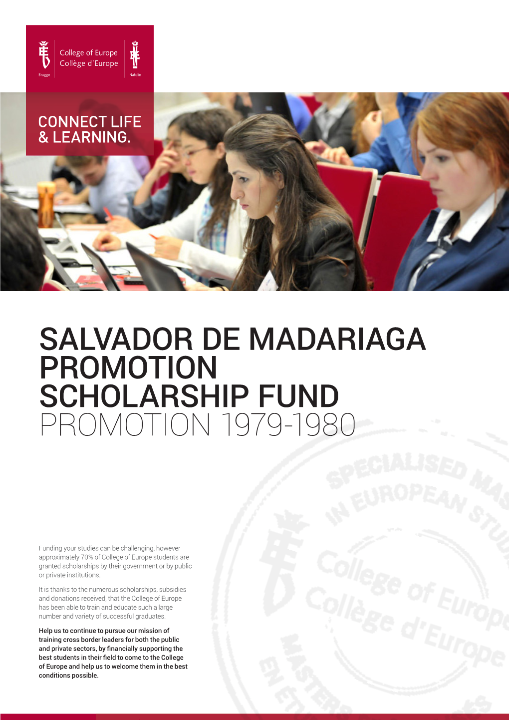 Salvador De Madariaga Promotion Scholarship Fund Promotion 1979-1980