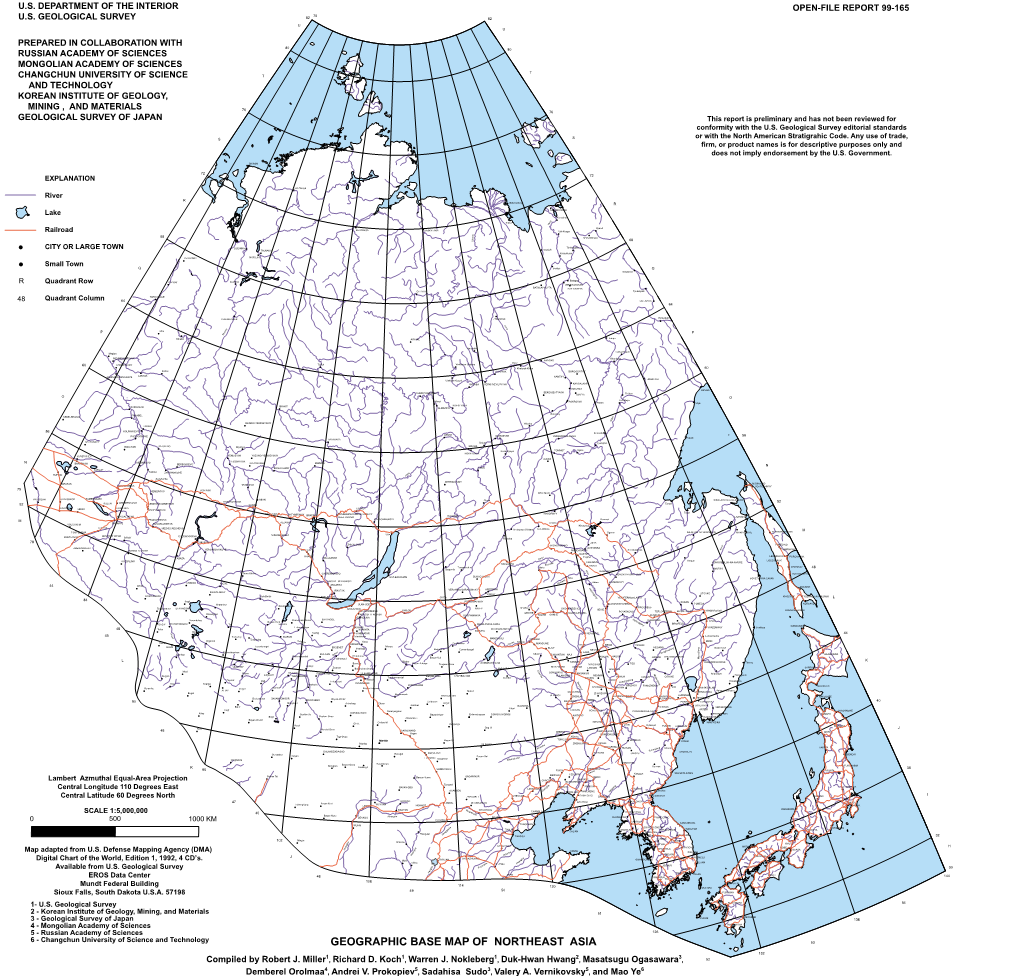 Geographic Base Map of Northeast Asia 53