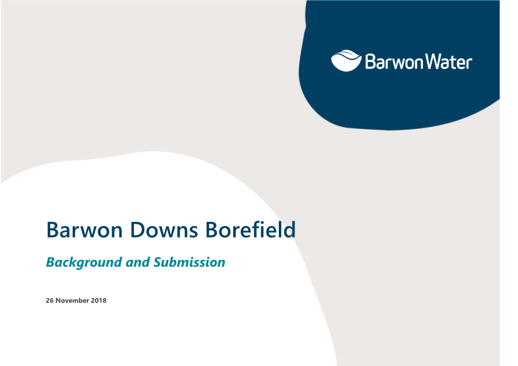 Barwon Downs Borefield