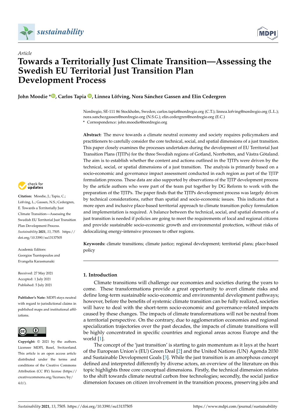 Download/18.29Ac13dc177db549d2a3d2eb/1615384939727/Operativt%20Program%20Fro.Pdf (Accessed on 1 July 2021)