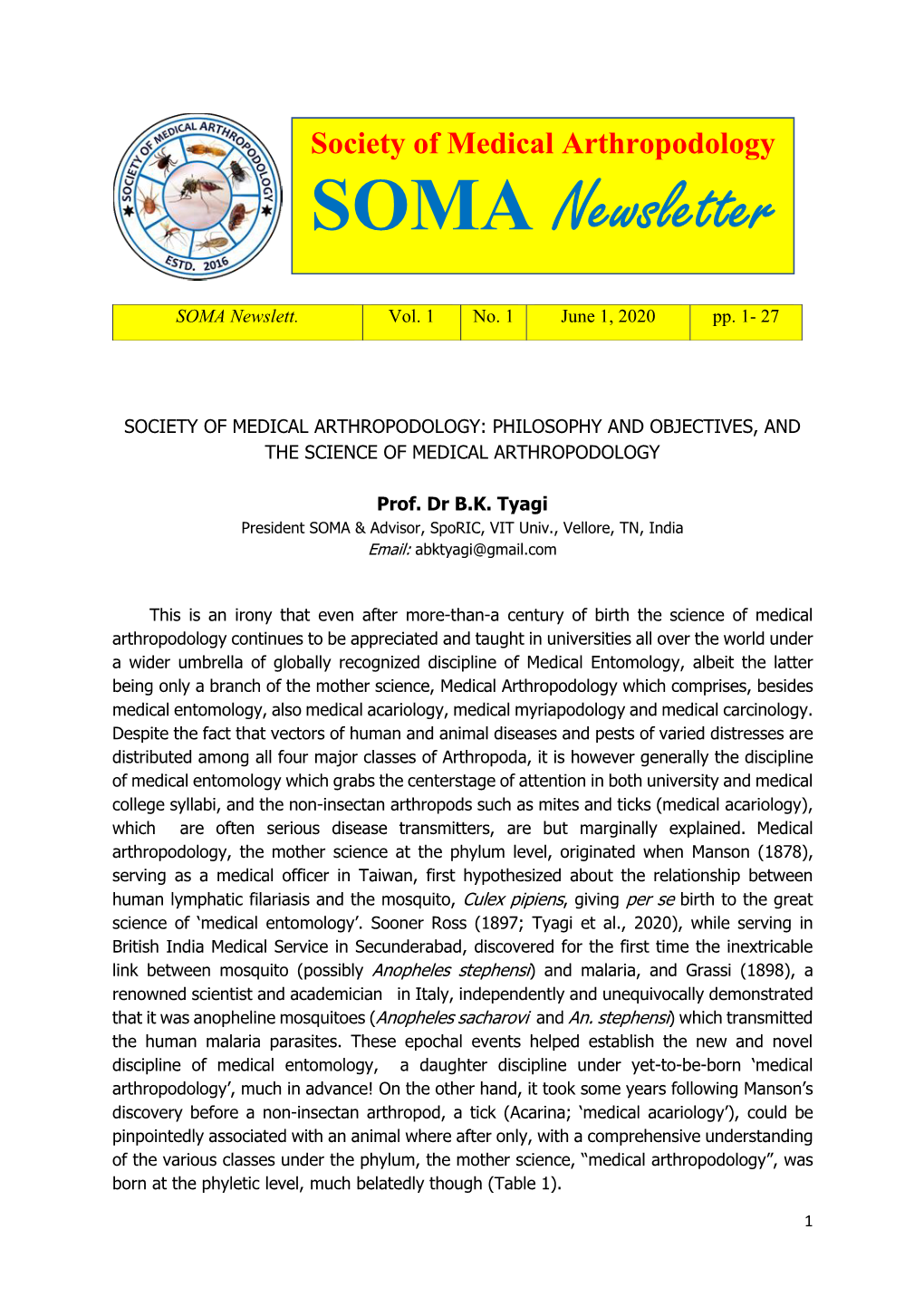 SOMA Newsletter