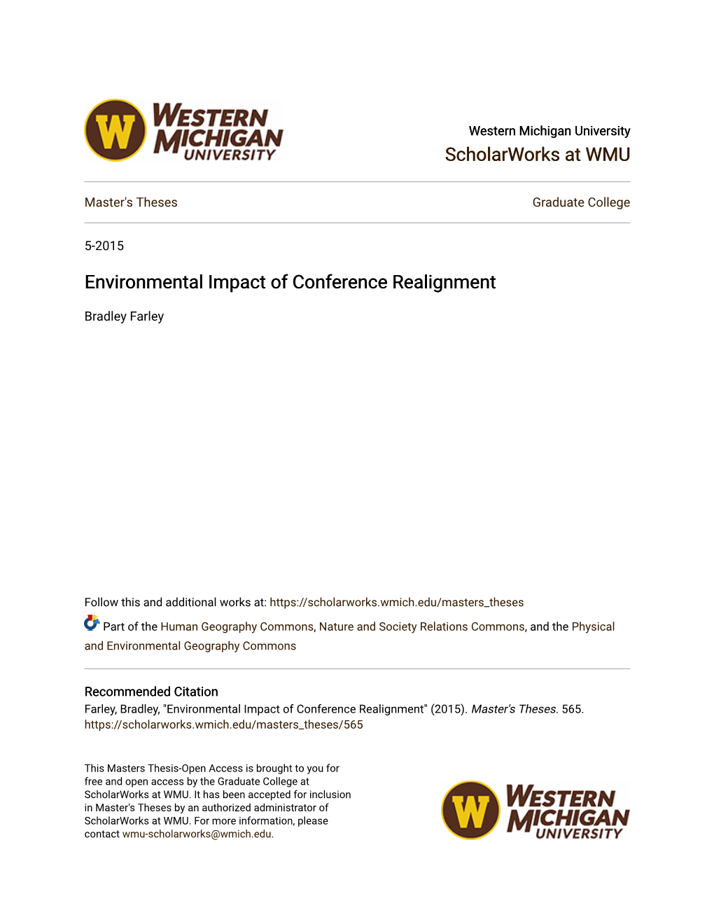 Environmental Impact of Conference Realignment