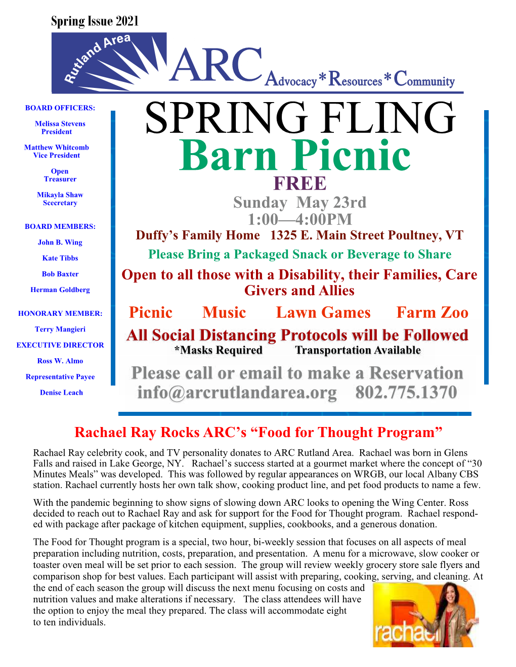 Barn Picnic SPRING FLING