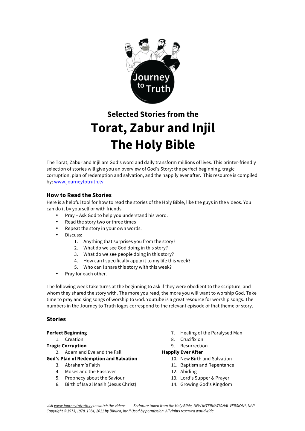 Torat, Zabur and Injil the Holy Bible