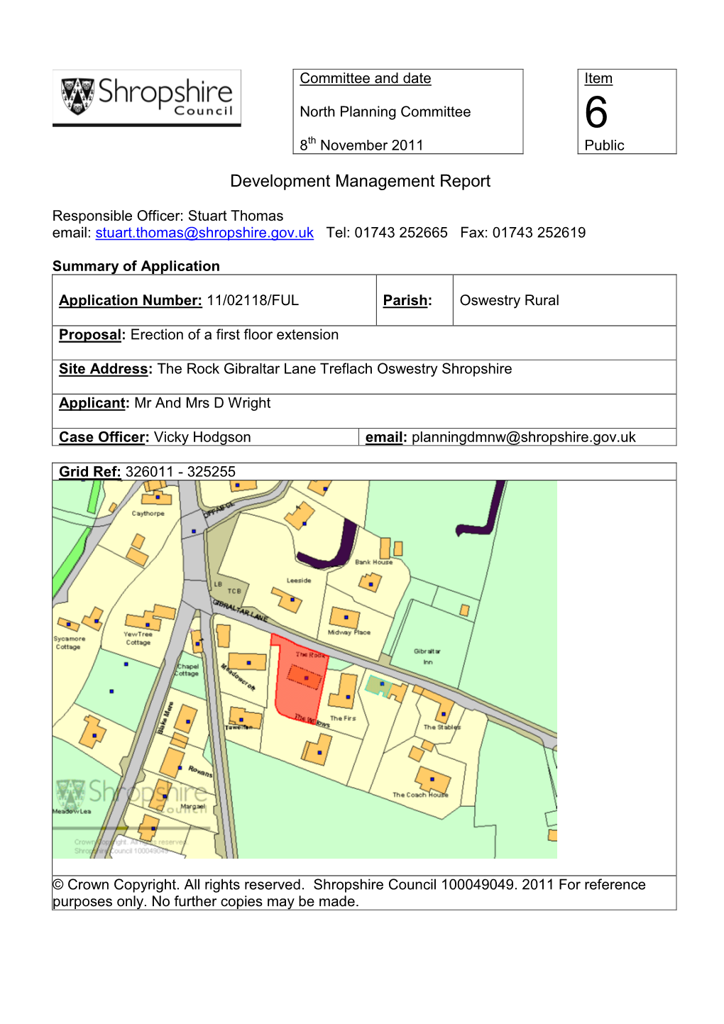 Development Management Report