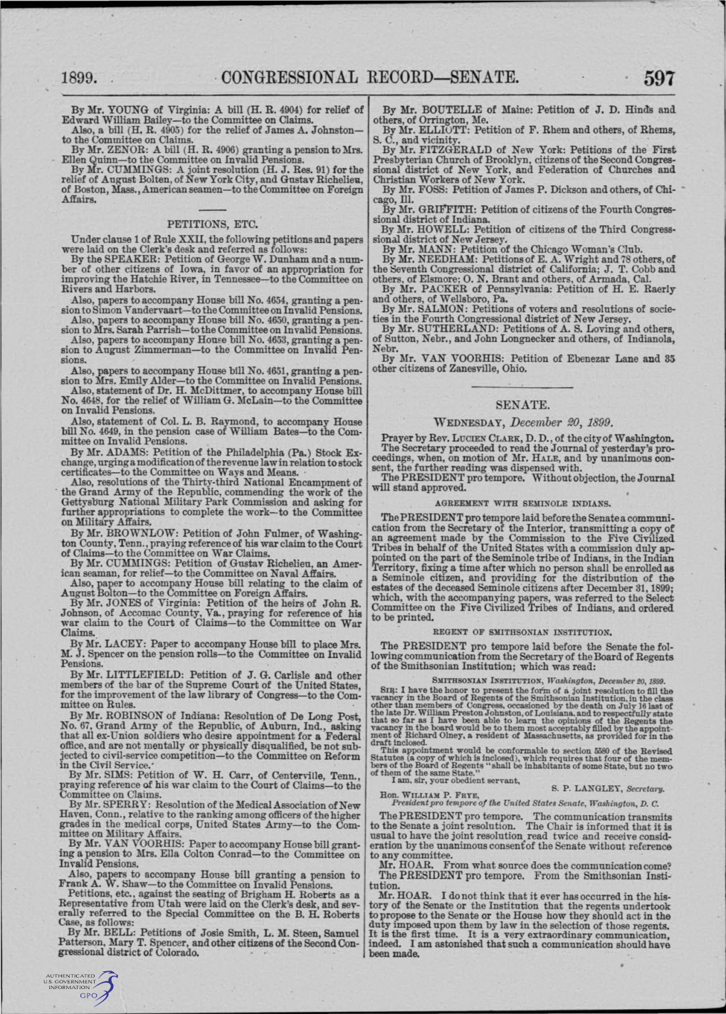 · Congressional Record-Senate. 597