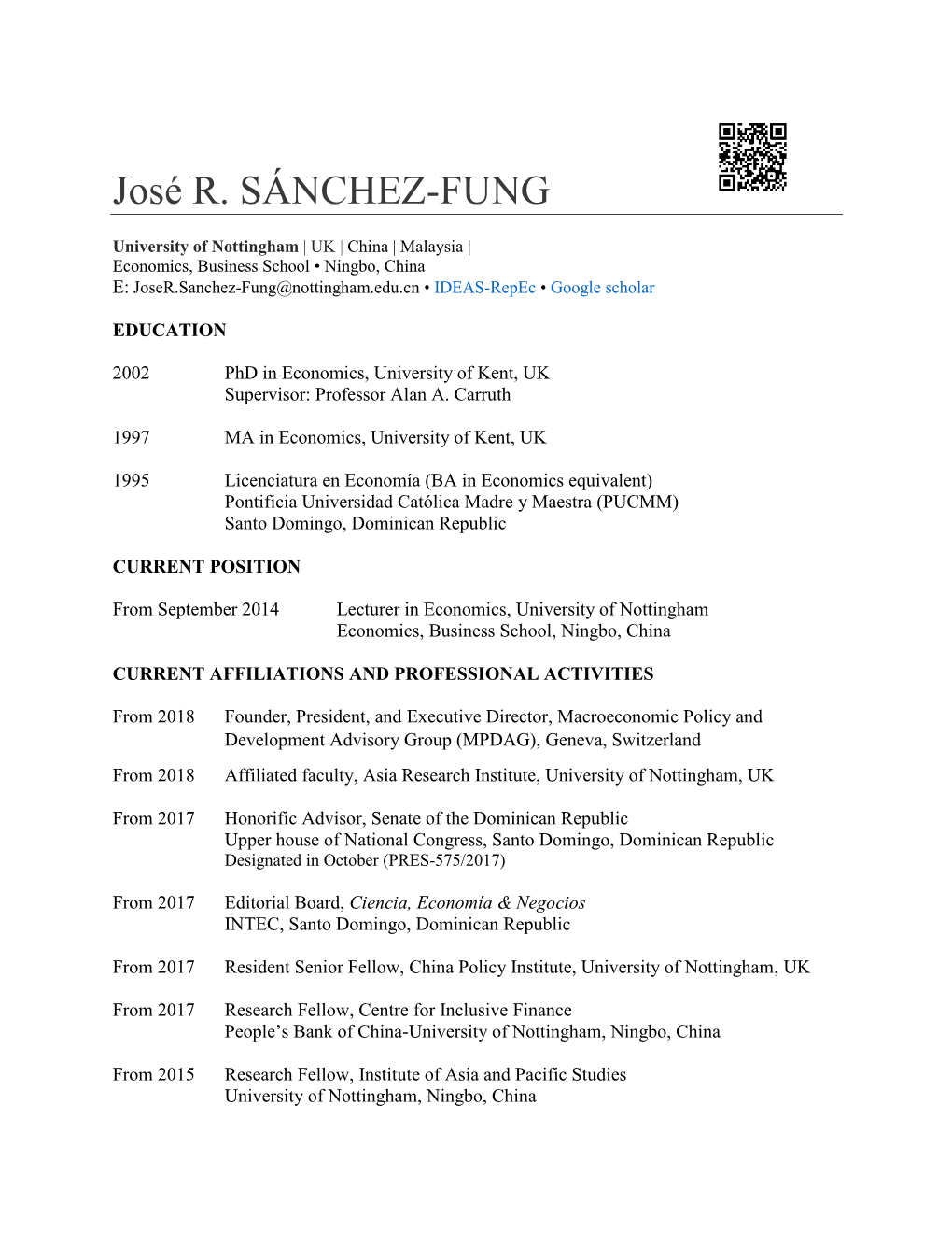 José R. SÁNCHEZ-FUNG