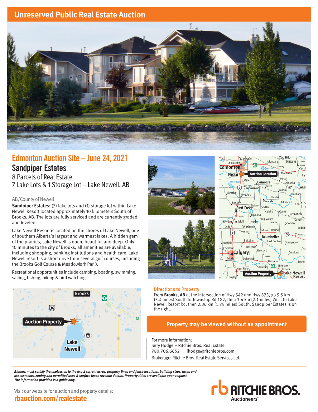 Edmonton Auction Site – June 24, 2021 Sandpiper