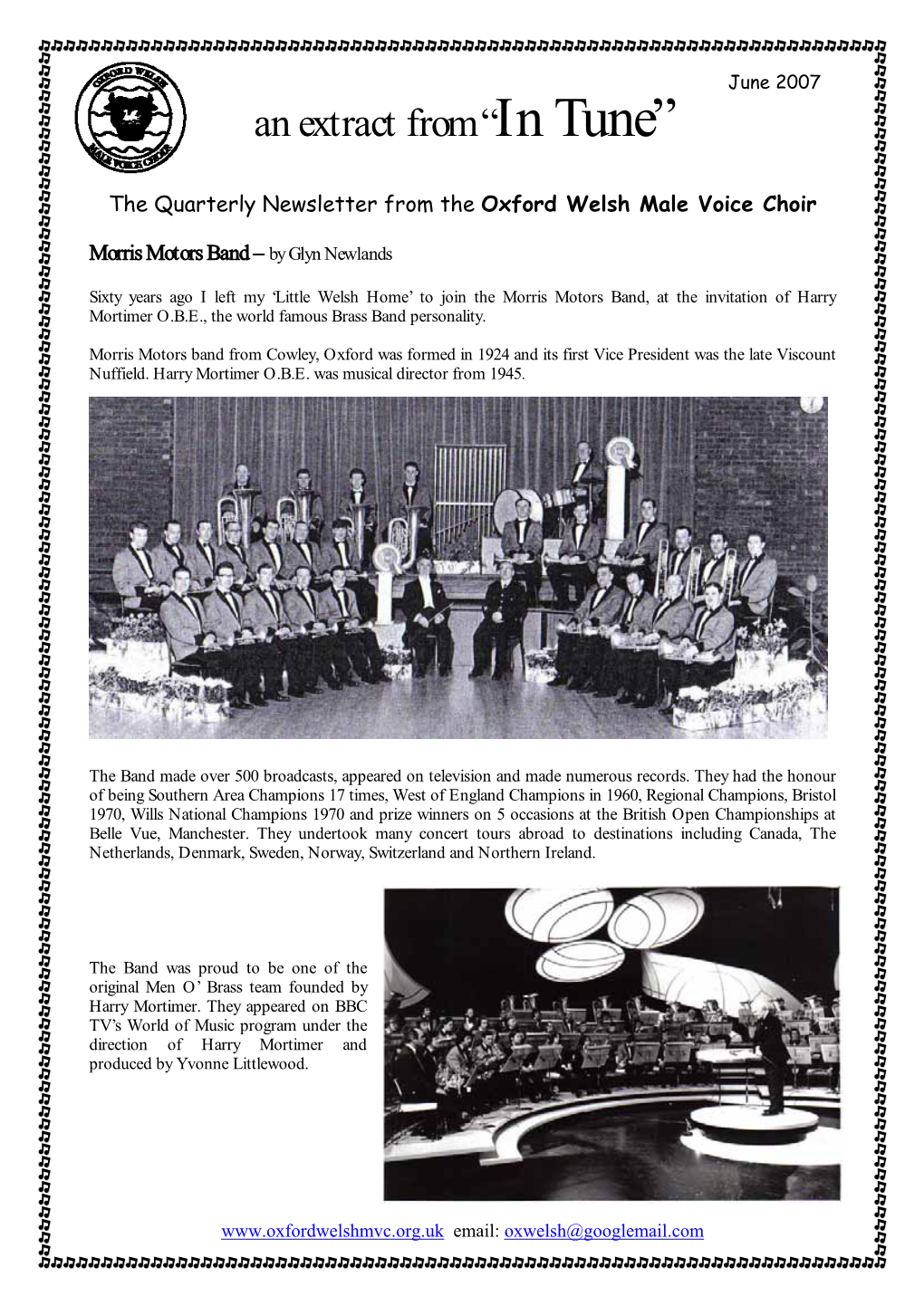 Morris Motors Band – by Glyn Newlands