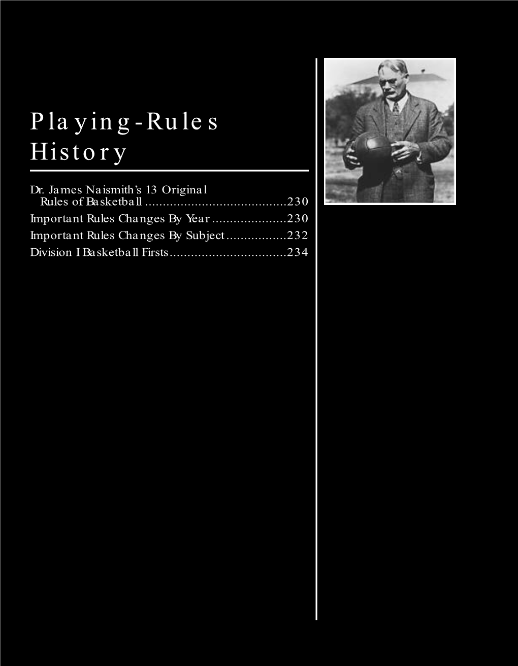 Playing-Rules History—13 Original Rules