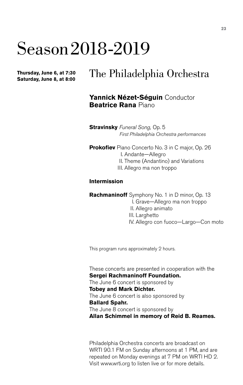 Russian Masters | the Philadelphia Orchestra