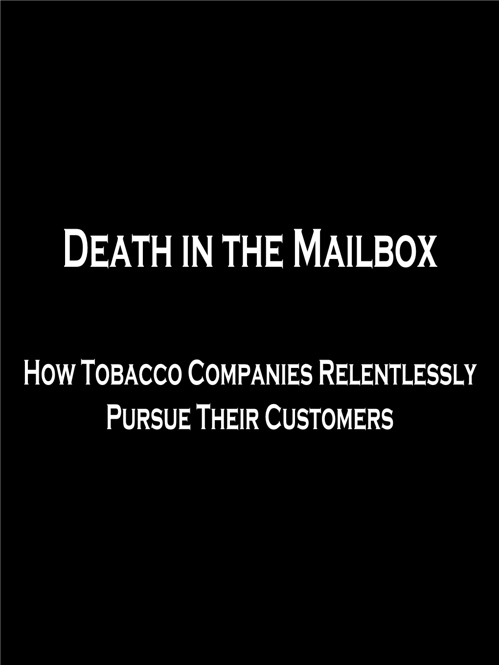 Death in the Mailbox (PDF-2483K)