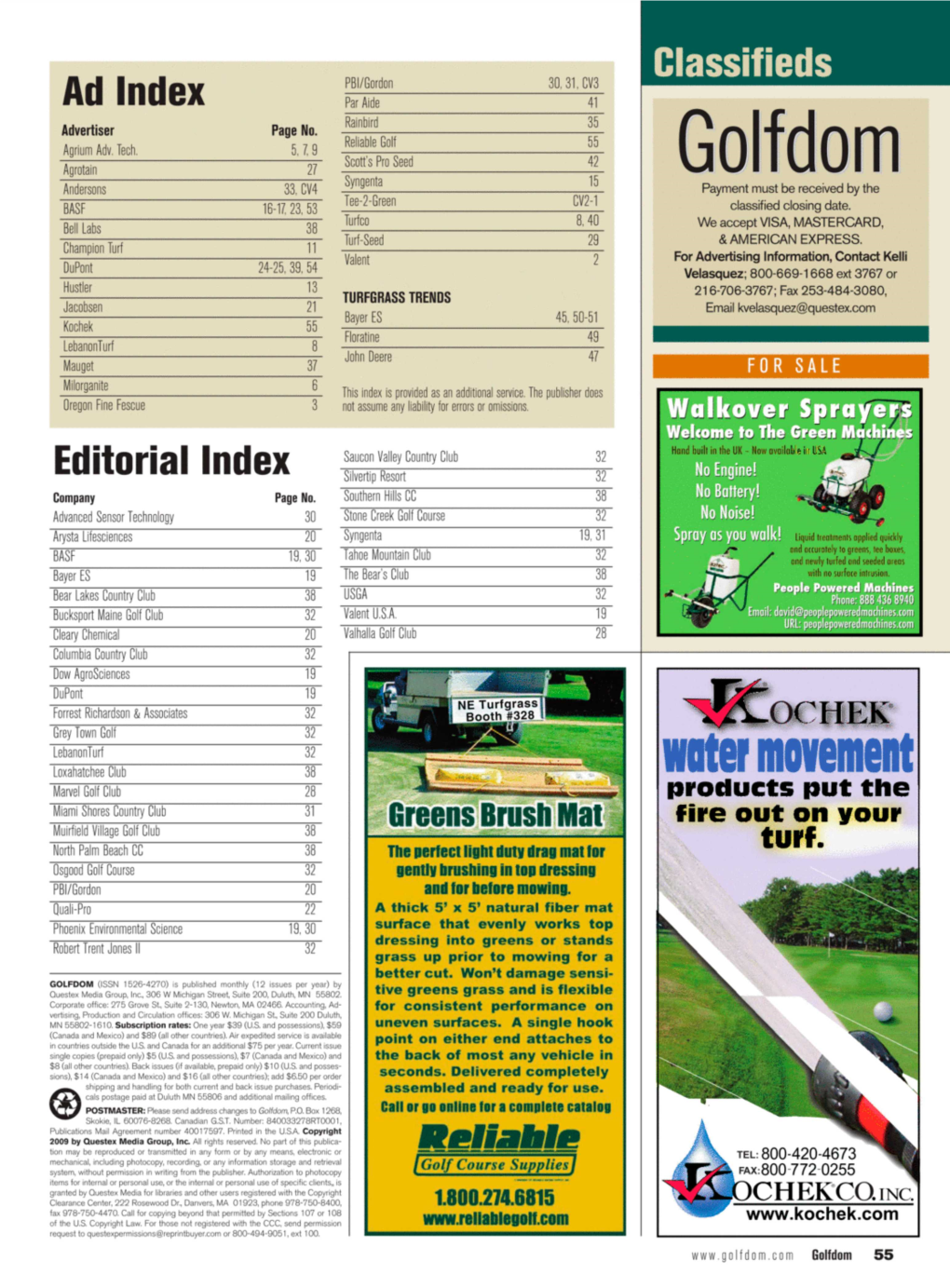 Ad Index Editorial Index Classifieds