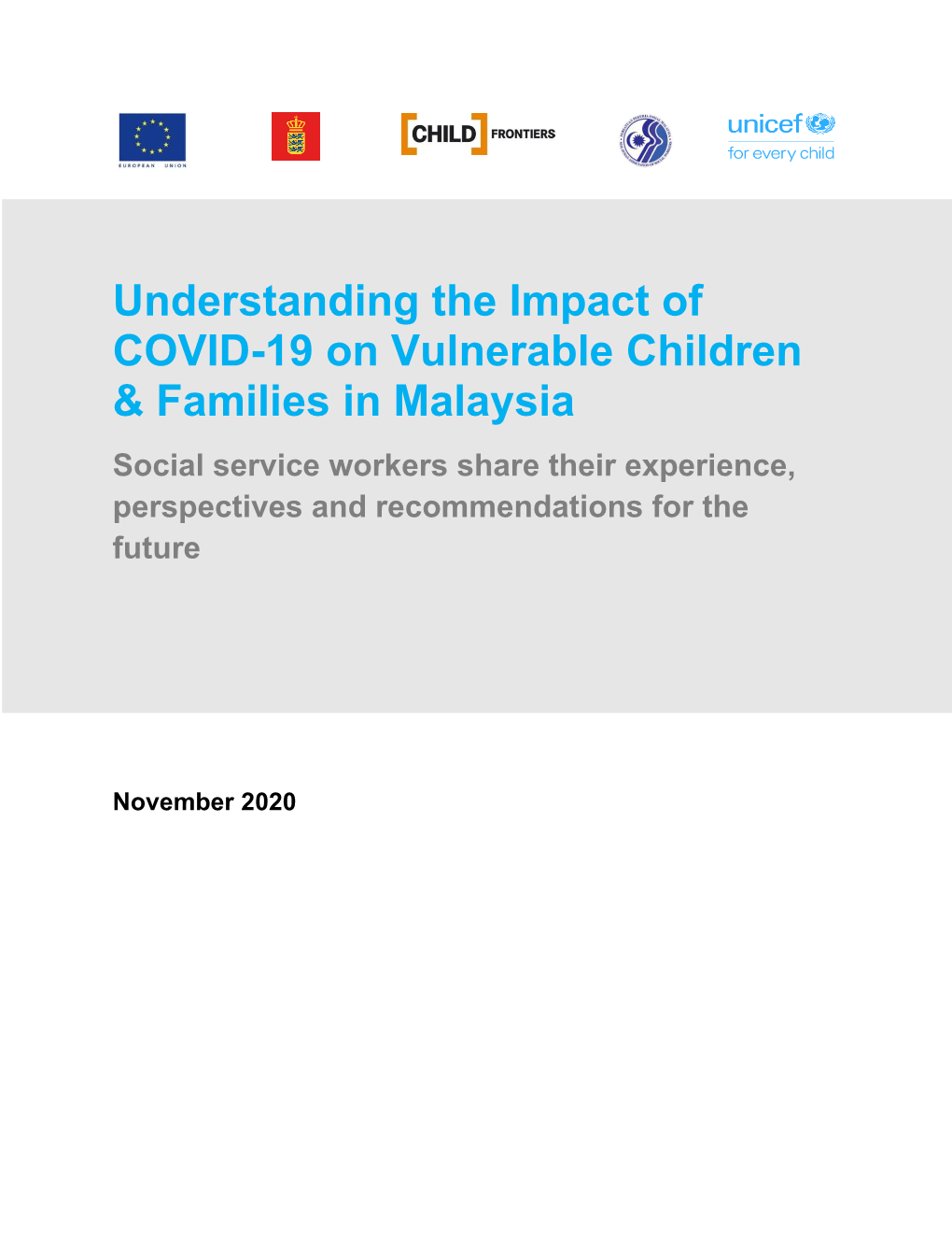 Impact of COVID-19 on Vulnerable Children & Families In