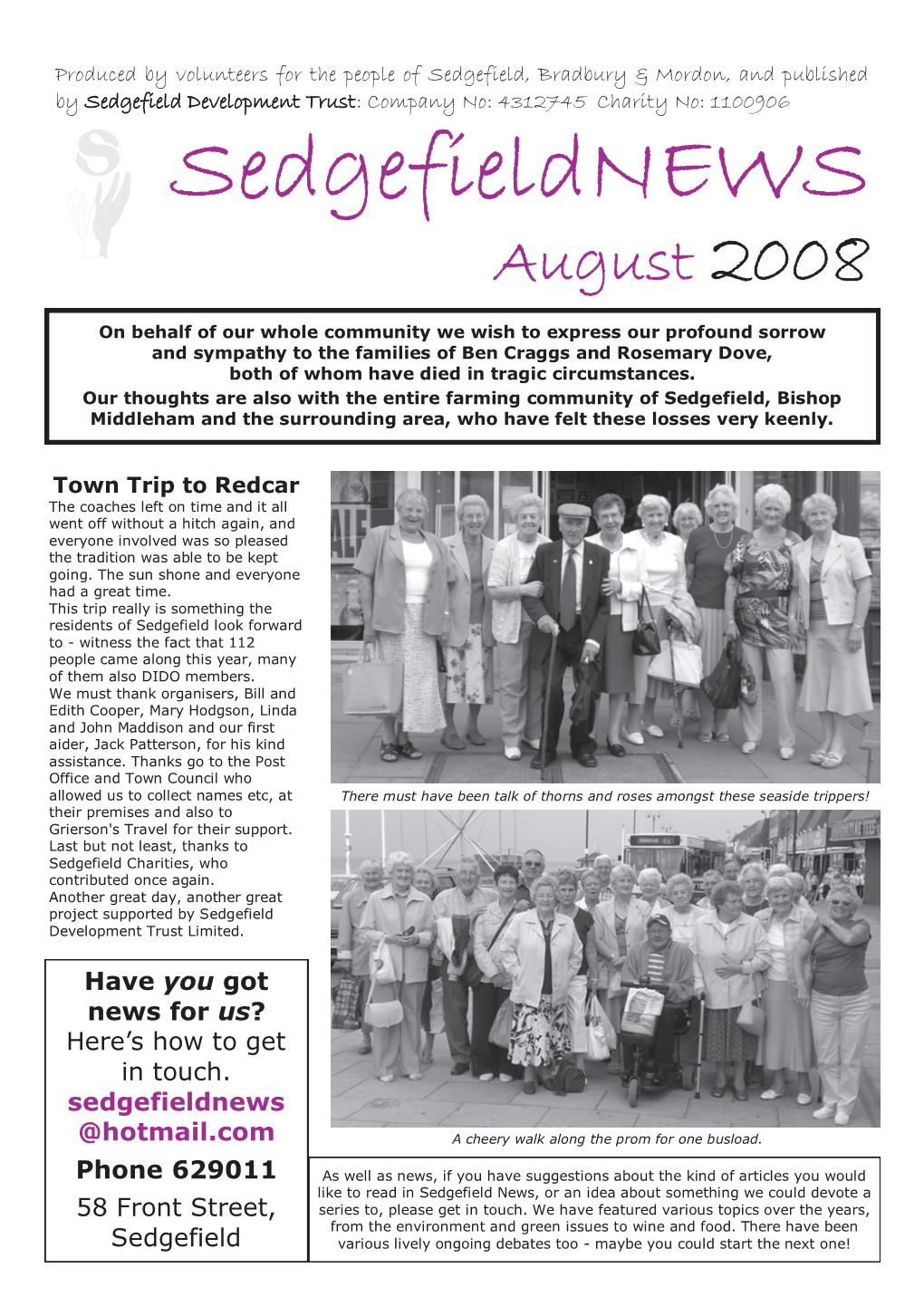 Sedgefieldnews August 2008