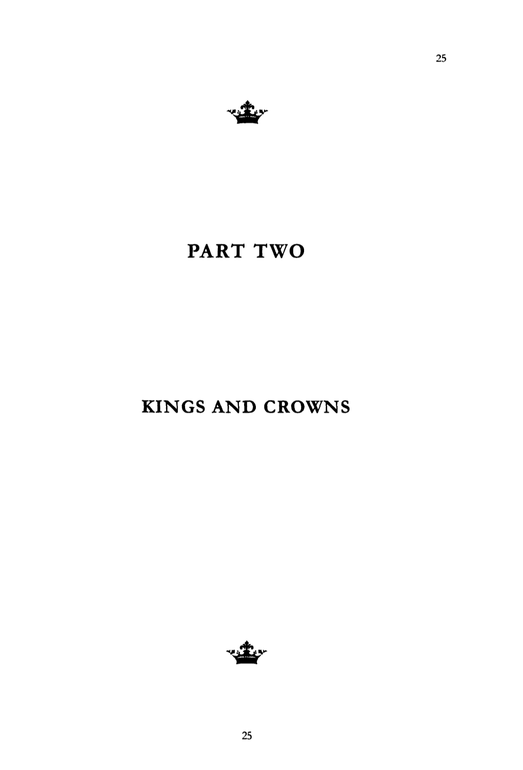 Part Two Kings and Crowns