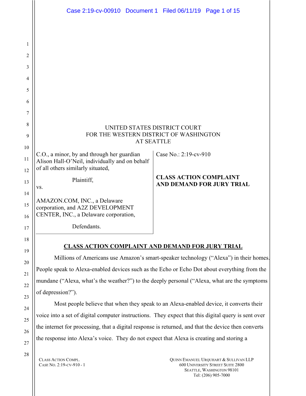 Case 2:19-Cv-00910 Document 1 Filed 06/11/19 Page 1 of 15