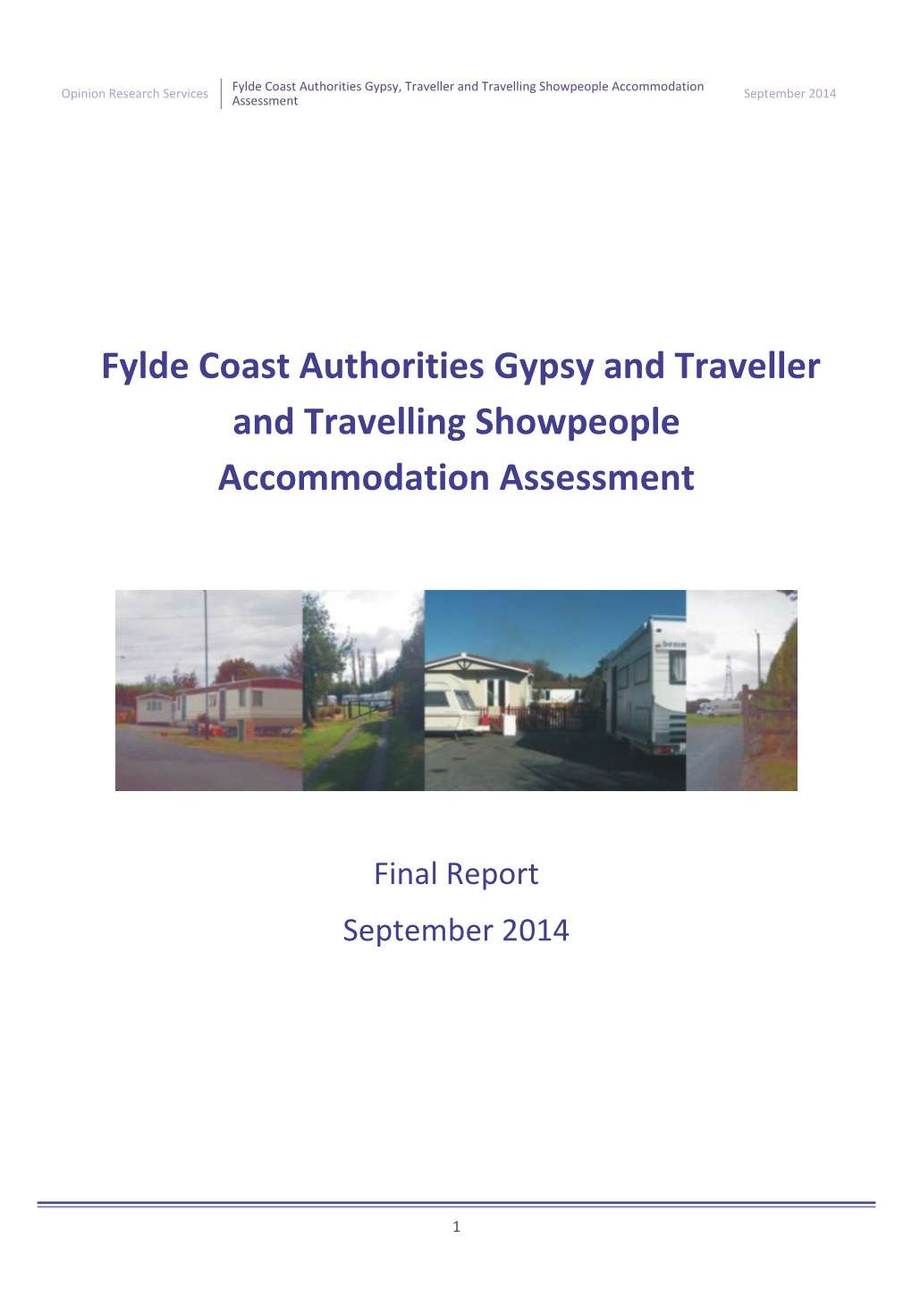 Fylde Coast Authorities Gypsy and Travelling Showpeople