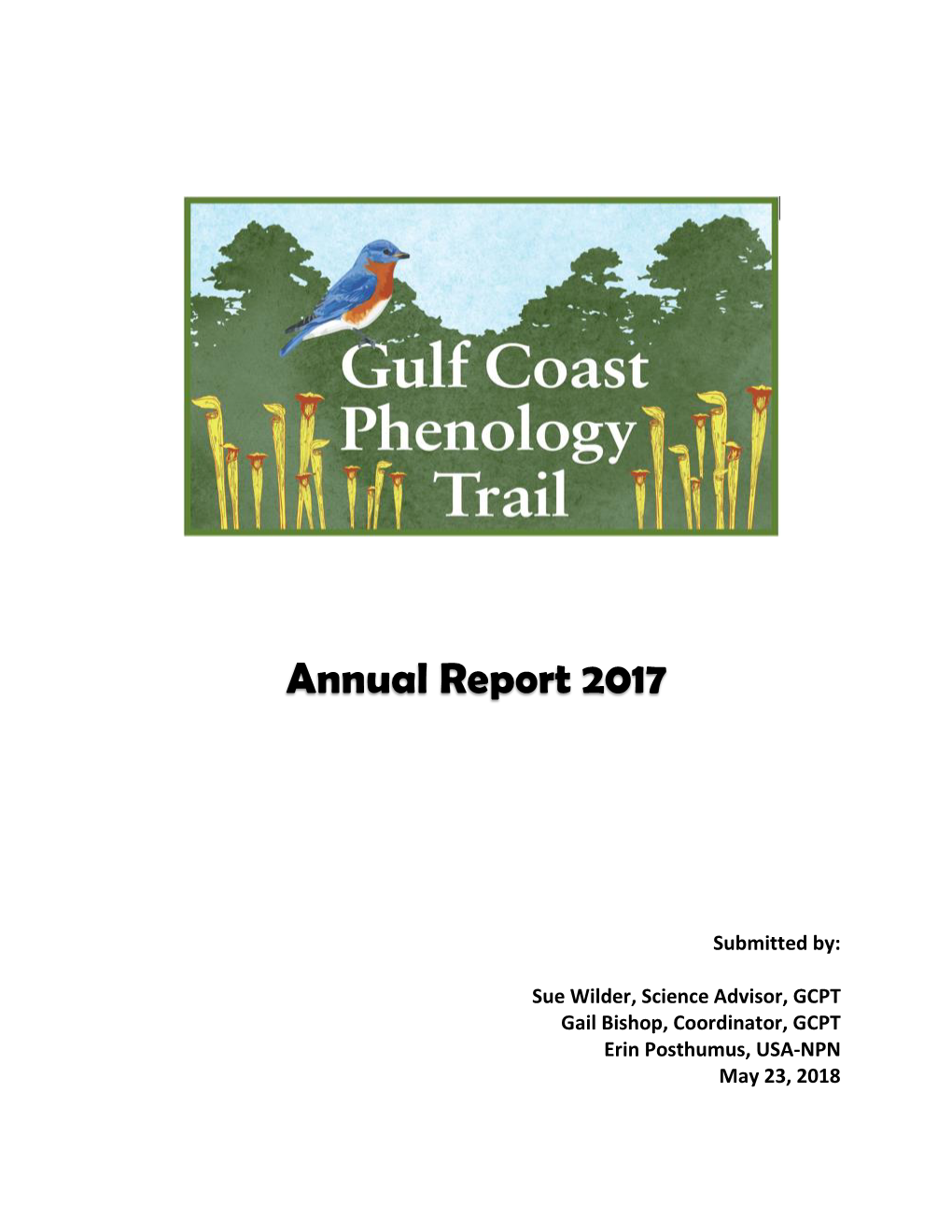 Gulf Coast Phenology Trail Annual Report, 2017