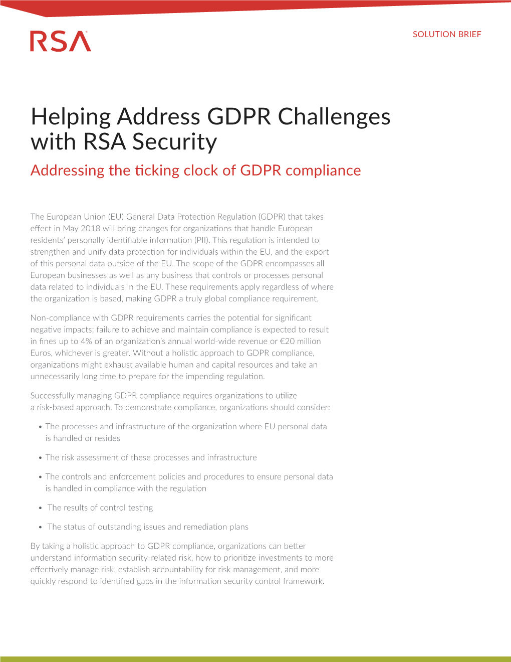 Helping Address Data Governance for GDPR With