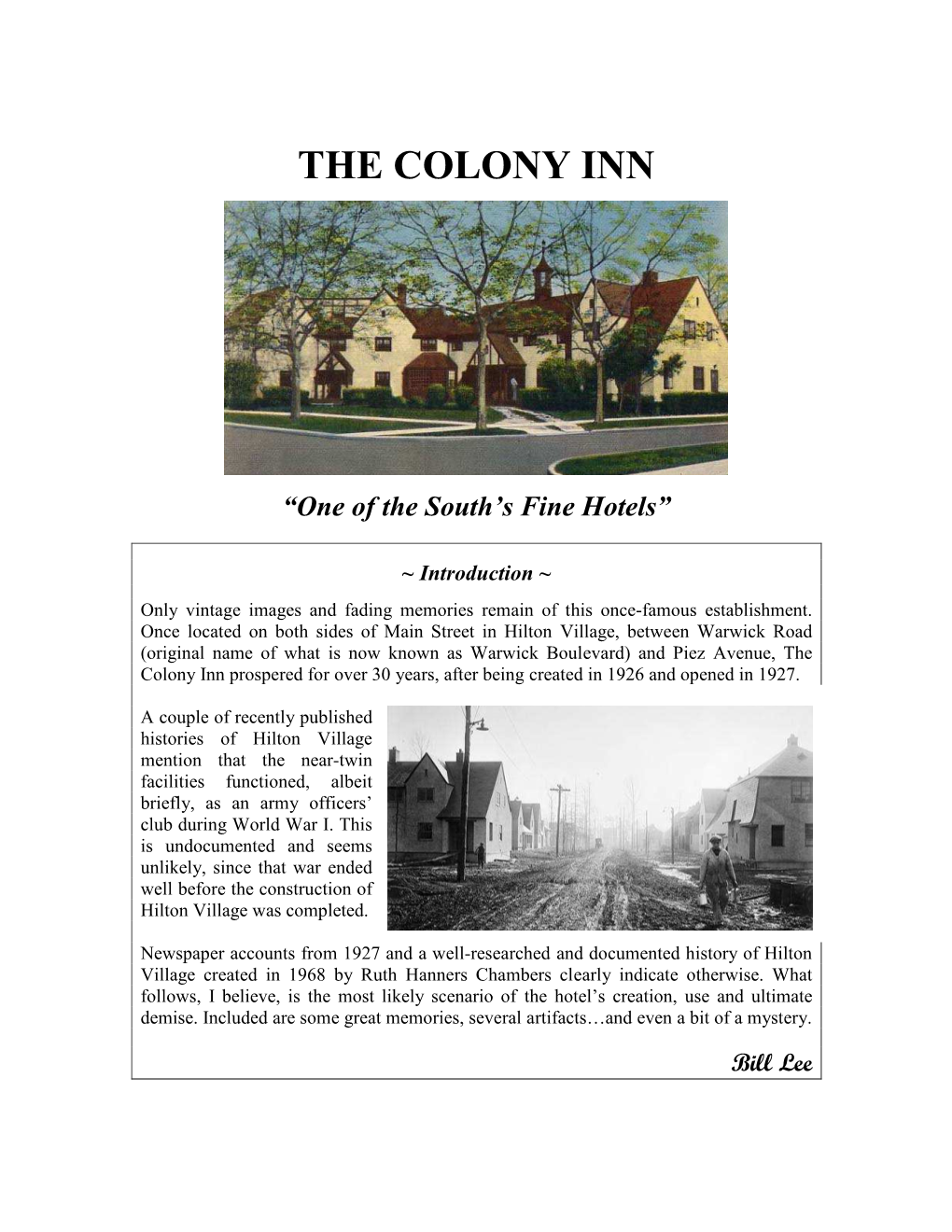 The Colony Inn 