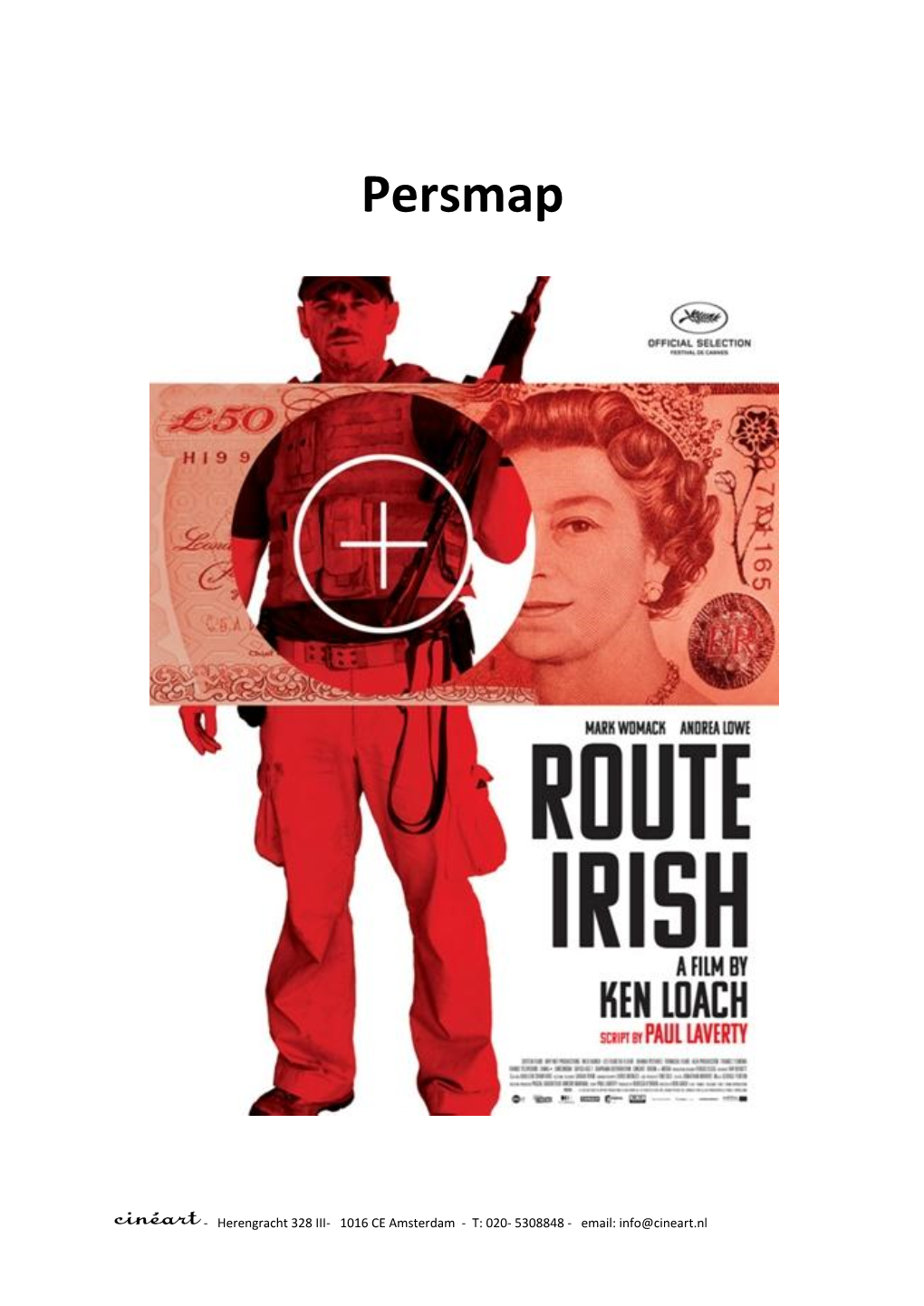ROUTE IRISH Een Film Van Ken Loach
