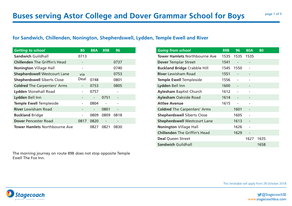 Astor College and Dover Grammar School for Boys Page 1 of 5